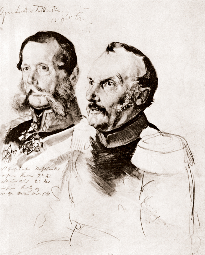  Adolpyh Von Menzel —— 两位将军的肖像